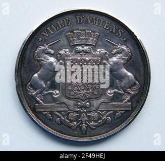 Verdienstmedaille der Stadt Amiens Stockfoto