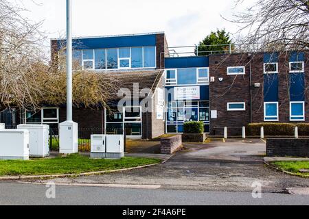 Blagreaves Lane, Derby März 14 2021;Blagreves Community Managed Library Stockfoto