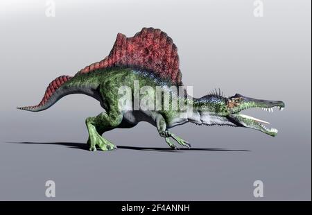 Kunstwerk von spinosaurus aegyptiacus Stockfoto