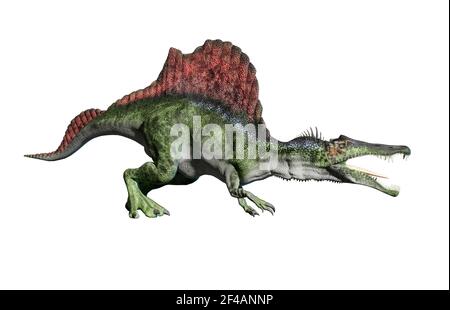 Kunstwerk von spinosaurus aegyptiacus Stockfoto