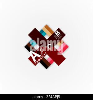 Papier Option Schritte Diagramm Infografik Layout. Papier Option Schritte Diagramm Infografik Layout. Vektor künstlerische Illustration für Business-Präsentation, Web-Banner oder Poster Stock Vektor