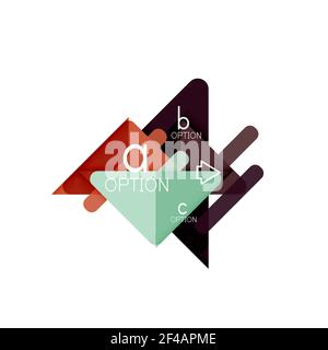 Triangle Data Visualization Design, Option Infografik Layout. Triangle Data Visualization Design, Option Infografik Layout. Vektorgrafik Stock Vektor