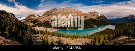 Peyto Lake-Banff Nationalpark, Kanada Stockfoto
