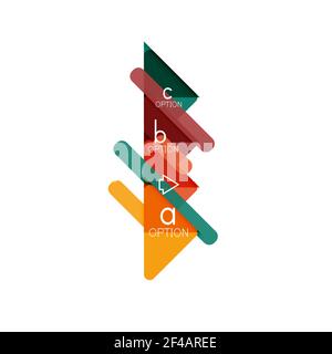 Triangle Data Visualization Design, Option Infografik Layout. Triangle Data Visualization Design, Option Infografik Layout. Vektorgrafik Stock Vektor
