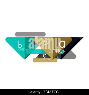 Triangle Data Visualization Design, Option Infografik Layout. Triangle Data Visualization Design, Option Infografik Layout. Vektorgrafik Stock Vektor