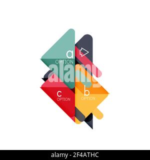 Triangle Data Visualization Design, Option Infografik Layout. Triangle Data Visualization Design, Option Infografik Layout. Vektorgrafik Stock Vektor