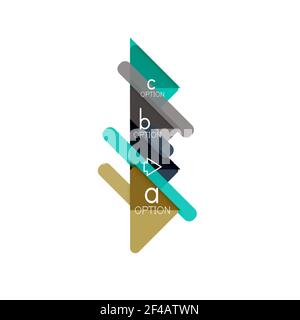 Triangle Data Visualization Design, Option Infografik Layout. Triangle Data Visualization Design, Option Infografik Layout. Vektorgrafik Stock Vektor