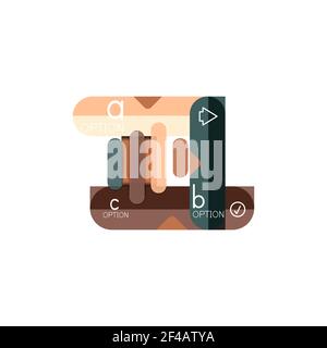 Abstrakte Linien geometrische Infografik LayoutAbstrakte Linien geometrische Infografik Layout, Datenvisualisierung Design, Option Schritt für Schritt Zeitplan, Web-Box. Abstrakte Linien geometrische Infografik LayoutAbstrakte Linien geometrische Infografik Layout, Datenvisualisierung Design, Option Schritt für Schritt Zeitplan, Web-Box. Vektorgrafik isoliert auf Weiß Stock Vektor