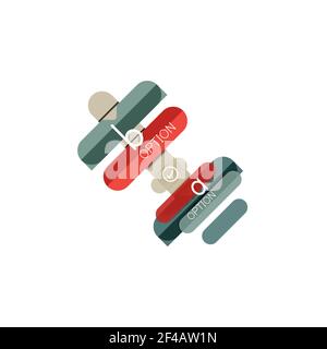 Abstrakte Linien geometrische Infografik LayoutAbstrakte Linien geometrische Infografik Layout, Datenvisualisierung Design, Option Schritt für Schritt Zeitplan, Web-Box. Abstrakte Linien geometrische Infografik LayoutAbstrakte Linien geometrische Infografik Layout, Datenvisualisierung Design, Option Schritt für Schritt Zeitplan, Web-Box. Vektorgrafik isoliert auf Weiß Stock Vektor