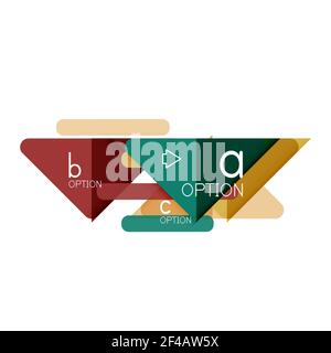 Triangle Data Visualization Design, Option Infografik Layout. Triangle Data Visualization Design, Option Infografik Layout. Vektorgrafik Stock Vektor