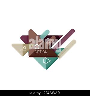 Triangle Data Visualization Design, Option Infografik Layout. Triangle Data Visualization Design, Option Infografik Layout. Vektorgrafik Stock Vektor
