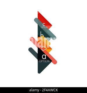 Triangle Data Visualization Design, Option Infografik Layout. Triangle Data Visualization Design, Option Infografik Layout. Vektorgrafik Stock Vektor
