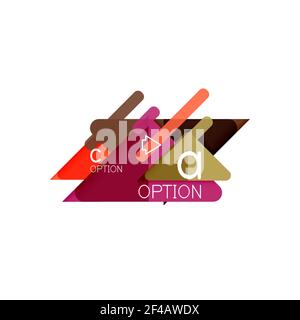 Triangle Data Visualization Design, Option Infografik Layout. Triangle Data Visualization Design, Option Infografik Layout. Vektorgrafik Stock Vektor