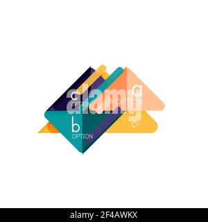 Triangle Data Visualization Design, Option Infografik Layout. Triangle Data Visualization Design, Option Infografik Layout. Vektorgrafik Stock Vektor