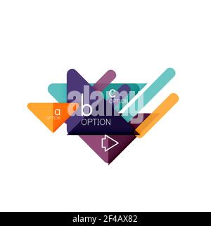 Triangle Data Visualization Design, Option Infografik Layout. Triangle Data Visualization Design, Option Infografik Layout. Vektorgrafik Stock Vektor