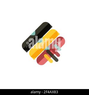 Abstrakte Linien geometrische Infografik LayoutAbstrakte Linien geometrische Infografik Layout, Datenvisualisierung Design, Option Schritt für Schritt Zeitplan, Web-Box. Abstrakte Linien geometrische Infografik LayoutAbstrakte Linien geometrische Infografik Layout, Datenvisualisierung Design, Option Schritt für Schritt Zeitplan, Web-Box. Vektorgrafik isoliert auf Weiß Stock Vektor