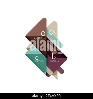 Triangle Data Visualization Design, Option Infografik Layout. Triangle Data Visualization Design, Option Infografik Layout. Vektorgrafik Stock Vektor