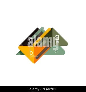 Triangle Data Visualization Design, Option Infografik Layout. Triangle Data Visualization Design, Option Infografik Layout. Vektorgrafik Stock Vektor