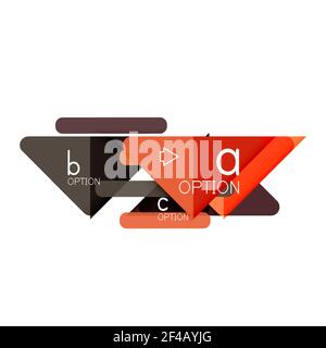 Triangle Data Visualization Design, Option Infografik Layout. Triangle Data Visualization Design, Option Infografik Layout. Vektorgrafik Stock Vektor