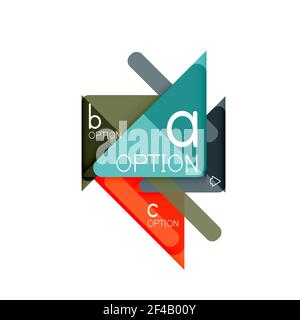 Triangle Data Visualization Design, Option Infografik Layout. Triangle Data Visualization Design, Option Infografik Layout. Vektorgrafik Stock Vektor