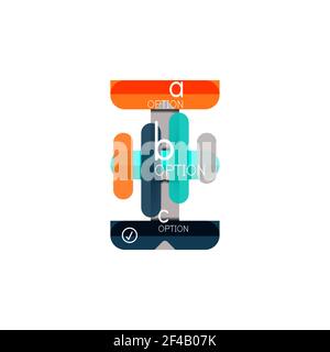 Abstrakte Linien geometrische Infografik LayoutAbstrakte Linien geometrische Infografik Layout, Datenvisualisierung Design, Option Schritt für Schritt Zeitplan, Web-Box. Abstrakte Linien geometrische Infografik LayoutAbstrakte Linien geometrische Infografik Layout, Datenvisualisierung Design, Option Schritt für Schritt Zeitplan, Web-Box. Vektorgrafik isoliert auf Weiß Stock Vektor