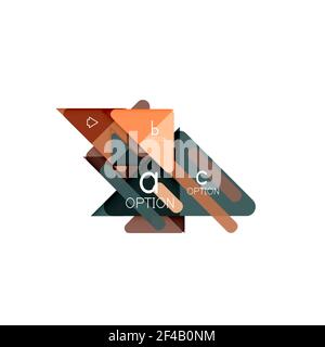 Triangle Data Visualization Design, Option Infografik Layout. Triangle Data Visualization Design, Option Infografik Layout. Vektorgrafik Stock Vektor
