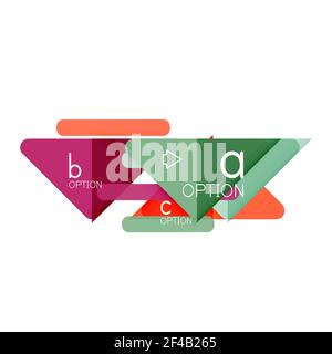 Triangle Data Visualization Design, Option Infografik Layout. Triangle Data Visualization Design, Option Infografik Layout. Vektorgrafik Stock Vektor
