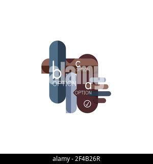 Abstrakte Linien geometrische Infografik LayoutAbstrakte Linien geometrische Infografik Layout, Datenvisualisierung Design, Option Schritt für Schritt Zeitplan, Web-Box. Abstrakte Linien geometrische Infografik LayoutAbstrakte Linien geometrische Infografik Layout, Datenvisualisierung Design, Option Schritt für Schritt Zeitplan, Web-Box. Vektorgrafik isoliert auf Weiß Stock Vektor