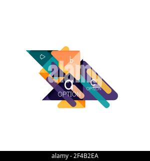 Triangle Data Visualization Design, Option Infografik Layout. Triangle Data Visualization Design, Option Infografik Layout. Vektorgrafik Stock Vektor