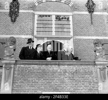Besuch des Königspaares in Zeeland Datum Oktober 30, 1947 Ort Zeeland Stockfoto
