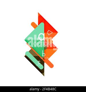 Triangle Data Visualization Design, Option Infografik Layout. Triangle Data Visualization Design, Option Infografik Layout. Vektorgrafik Stock Vektor