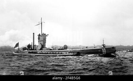 Deutsches U-10-U-Boot, das im ersten Weltkrieg eingesetzt wurde. 1914-1915 Stockfoto