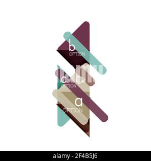 Triangle Data Visualization Design, Option Infografik Layout. Triangle Data Visualization Design, Option Infografik Layout. Vektorgrafik Stock Vektor