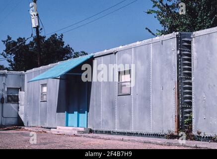 Motel 36 Box Auto Zimmer Einheiten Route 36 Somerville Texas ca. 1982 Stockfoto