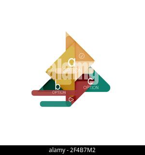 Triangle Data Visualization Design, Option Infografik Layout. Triangle Data Visualization Design, Option Infografik Layout. Vektorgrafik Stock Vektor