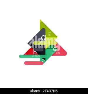 Triangle Data Visualization Design, Option Infografik Layout. Triangle Data Visualization Design, Option Infografik Layout. Vektorgrafik Stock Vektor