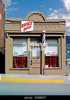 1980s Vereinigte Staaten - Friseur Butte Montana ca. 1980 Stockfoto