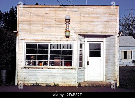 1980s Vereinigte Staaten - Friseur Monroe Oregon ca. 1980 Stockfoto