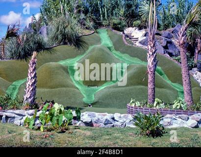 Road Hole - Jungle Lagoon Golf - Myrtle Beach - South Carolina Ca. 1985 Stockfoto