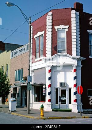 1980s Vereinigte Staaten - Friseur Palmyra Missouri ca. 1982 Stockfoto