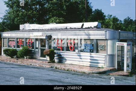 Diner (amerikanische und koreanische Küche) Route 27 Columbus Georgia ca. 1982 Stockfoto