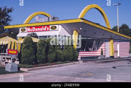 McDonald's Route 11 Birmingham Alabama ca. 1980 Stockfoto