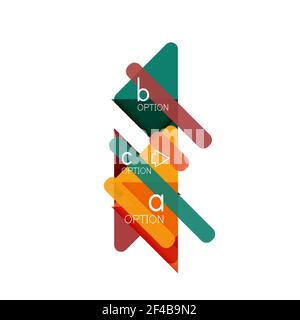 Triangle Data Visualization Design, Option Infografik Layout. Triangle Data Visualization Design, Option Infografik Layout. Vektorgrafik Stock Vektor
