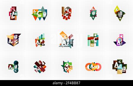 Vektor Infografik Optionen Banner-Set, Papier Stil Design. Vektor Infografik Optionen Banner-Set, Papier Stil Design. Illustration für Workflow-Layout, Diagramm, Zahlenoptionen, Step-up-Optionen, Web-Konzept-Vorlagen Stock Vektor