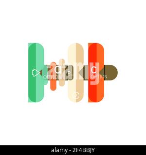 Abstrakte Linien geometrische Infografik LayoutAbstrakte Linien geometrische Infografik Layout, Datenvisualisierung Design, Option Schritt für Schritt Zeitplan, Web-Box. Abstrakte Linien geometrische Infografik LayoutAbstrakte Linien geometrische Infografik Layout, Datenvisualisierung Design, Option Schritt für Schritt Zeitplan, Web-Box. Vektorgrafik isoliert auf Weiß Stock Vektor