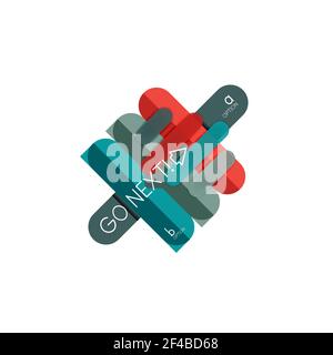 Abstrakte Linien geometrische Infografik LayoutAbstrakte Linien geometrische Infografik Layout, Datenvisualisierung Design, Option Schritt für Schritt Zeitplan, Web-Box. Abstrakte Linien geometrische Infografik LayoutAbstrakte Linien geometrische Infografik Layout, Datenvisualisierung Design, Option Schritt für Schritt Zeitplan, Web-Box. Vektorgrafik isoliert auf Weiß Stock Vektor