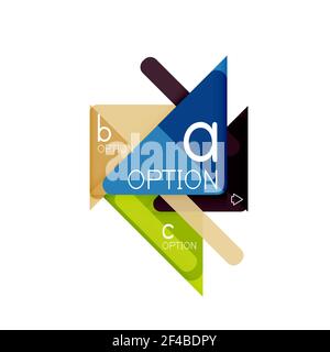 Triangle Data Visualization Design, Option Infografik Layout. Triangle Data Visualization Design, Option Infografik Layout. Vektorgrafik Stock Vektor