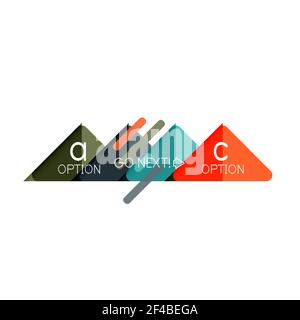 Triangle Data Visualization Design, Option Infografik Layout. Triangle Data Visualization Design, Option Infografik Layout. Vektorgrafik Stock Vektor