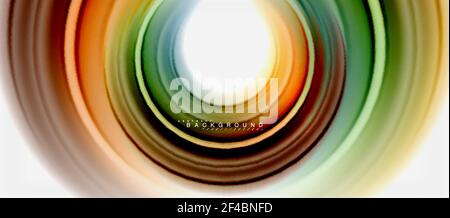 Rainbow Fluid Farbe Linie abstrakter Hintergrund - Wirbel und Kreise, verdrehte flüssige Farben Design, bunte Marmor oder Kunststoff gewellte Textur Hintergrund, mehrfarbige Vorlage für Business-oder Technologie-Präsentation oder Web-Broschüre Cover-Layout, Tapete. Rainbow Fluid Farbe Linie abstrakter Hintergrund - Wirbel und Kreise, verdrehte flüssige Farben Design, bunte Marmor oder Kunststoff gewellte Textur Hintergrund, mehrfarbige Vorlage für Business-oder Technologie-Präsentation oder Web-Broschüre Cover-Layout, Tapete. Vektorgrafik Stock Vektor