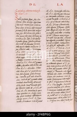 MS HI1-FOL 102- COPIA DEL LIBRO DEL SABRE DE ASTRONOMIA-1276 EJEMPLAR DE JUAN HONORATO DE 1562. Autor: Alfonso X von Kastilien. ORT: MONASTERIO-BIBLIOTECA-COLECCION. SAN LORENZO DEL ESCORIAL. MADRID. SPANIEN. Stockfoto